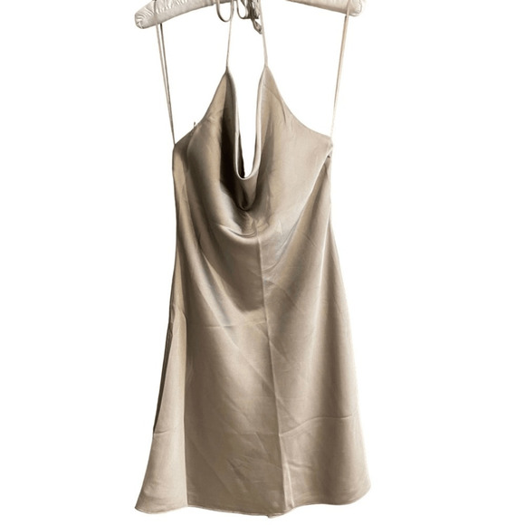 Abercrombie & Fitch Cowl Neck Slip Mini Dress Small - Picture 3 of 15